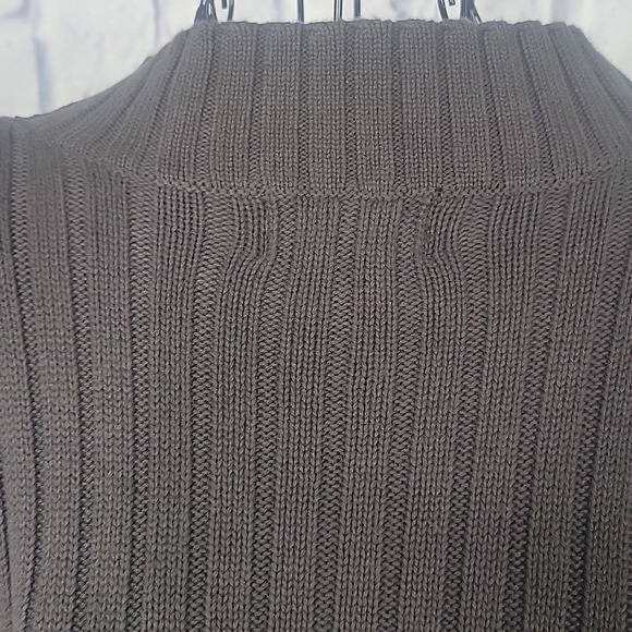 ROUTE 66 Knit Men's Mock‎ Neck Army Green Sweater XL/EG - Picture 5 of 7